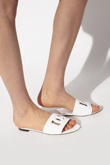 Bianca Logo Leather Slides