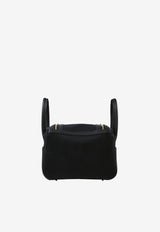 Mini Lindy 20 II in Black Canvas and Swift Leather with Gold Hardware