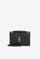 Medium Envelope Quilted Leather Shoulder Bag