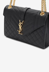Medium Envelope Quilted Leather Shoulder Bag