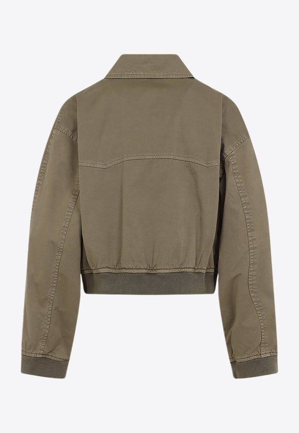 Zipped Bomber Jacket