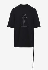 Jumbo Crewneck T-shirt with Pentagram