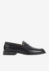 Leather Loafers with Penny-Slot