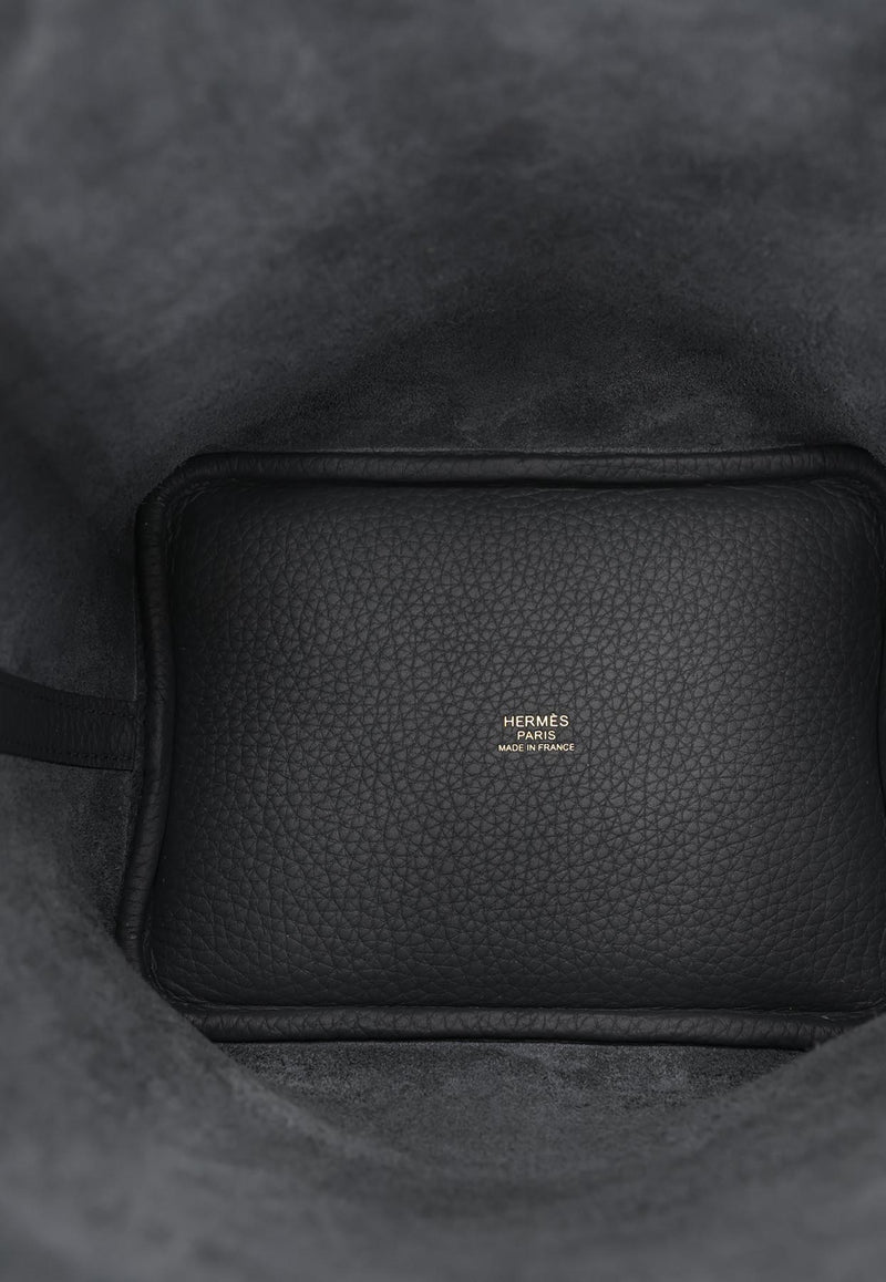 Hermès Picotin 18 in Gris Misty Clemence Leather with Permabrass Hardware