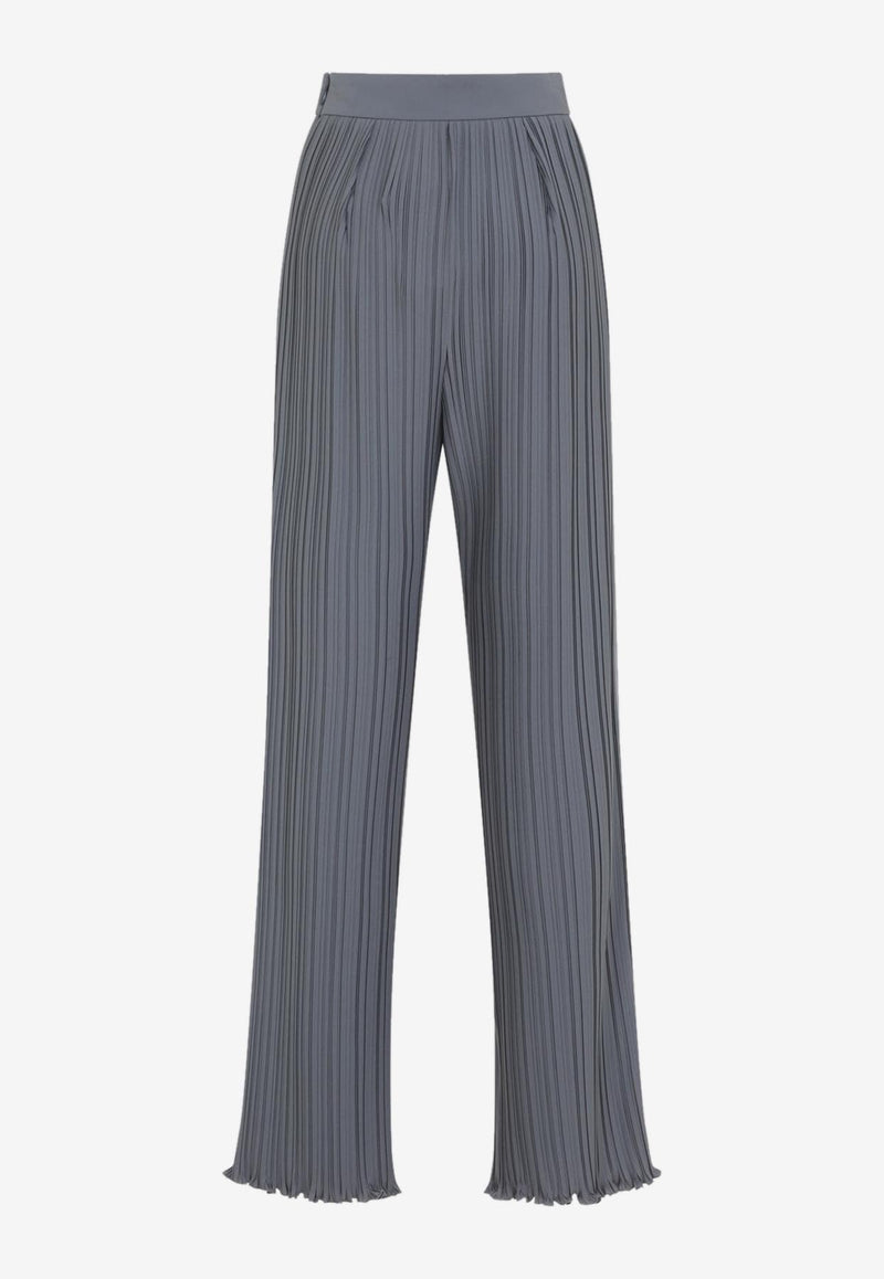 بنطال بكسرات وقصة ساق مُستقيمة