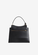 حقيبة كتف نانو متوسطة من الجلد