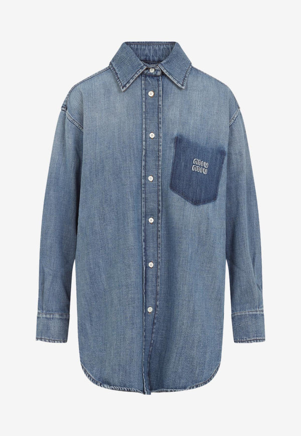 Logo Denim Shirt