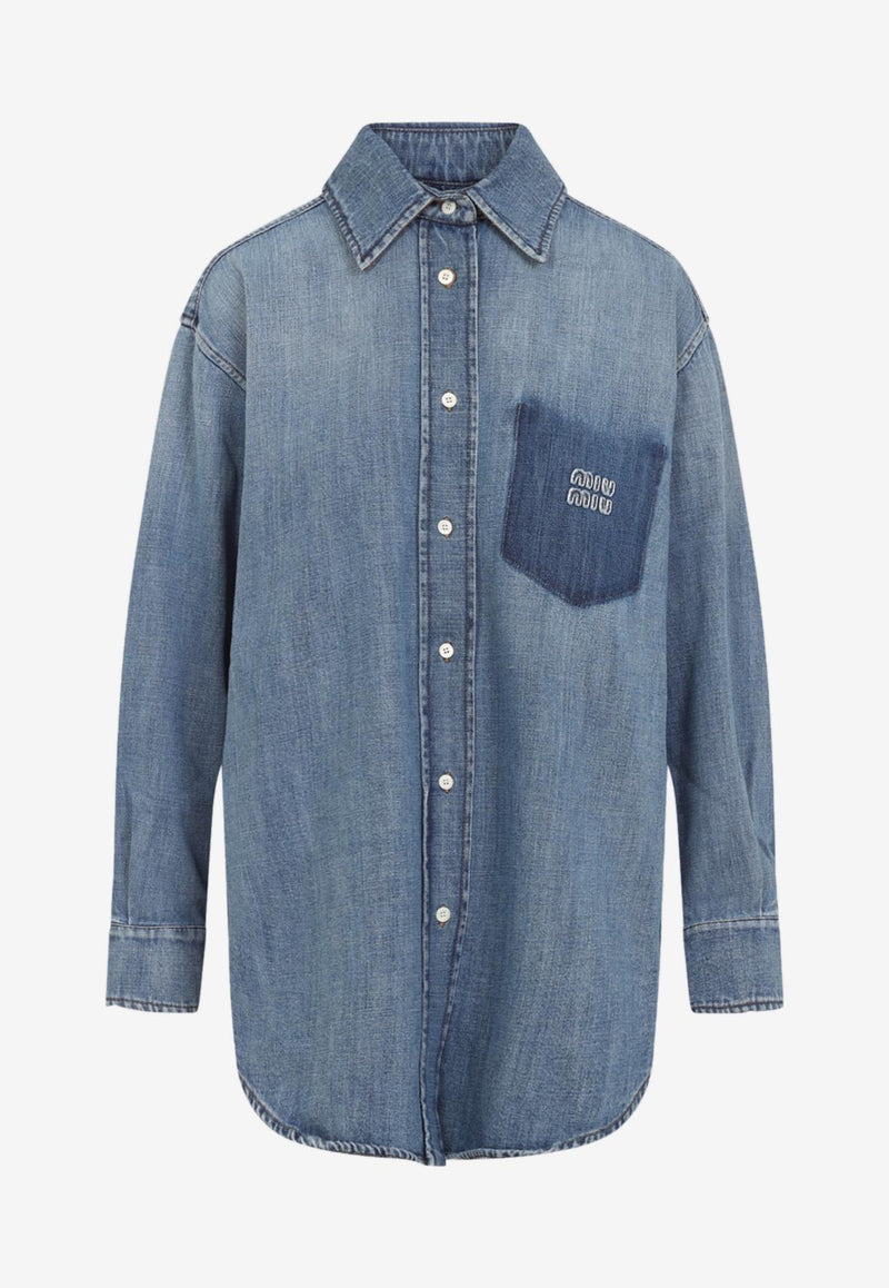 Logo Denim Shirt
