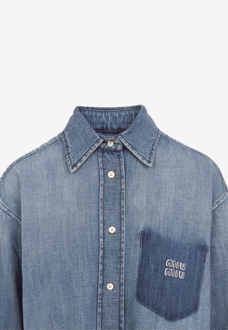 Logo Denim Shirt
