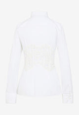 Fitted-Waist Long-Sleeved Shirt