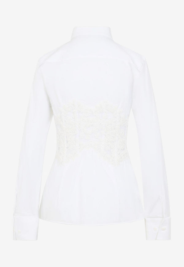 Fitted-Waist Long-Sleeved Shirt