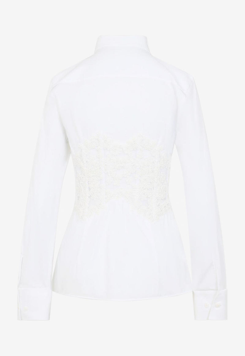 Fitted-Waist Long-Sleeved Shirt