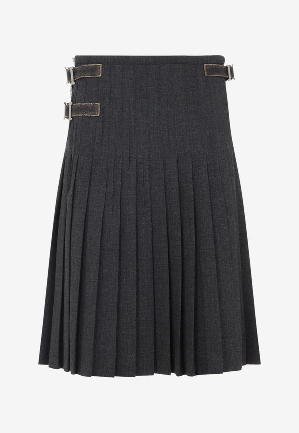 Pleated Midi Skirt