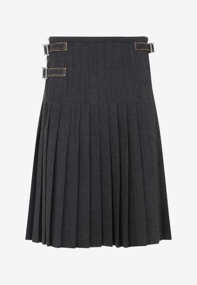 Pleated Midi Skirt