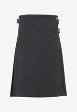 Pleated Midi Skirt