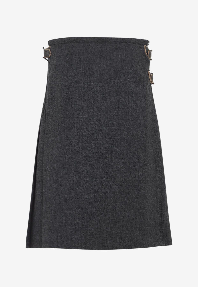 Pleated Midi Skirt