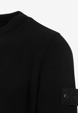 Logo-Patch Wool Sweater