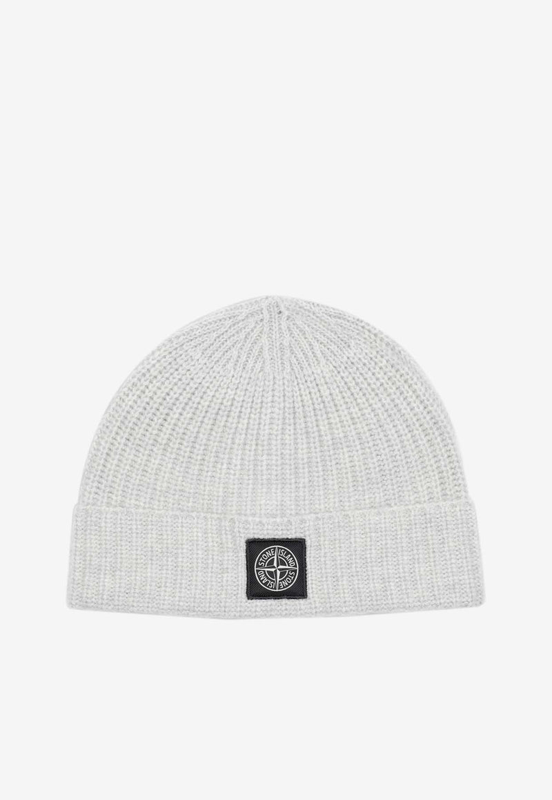 Logo-Patch Wool Beanie