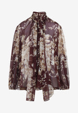 Floral Silk Blouse