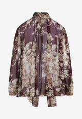 Floral Silk Blouse
