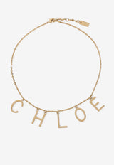 Logo Lettering Chain Necklace