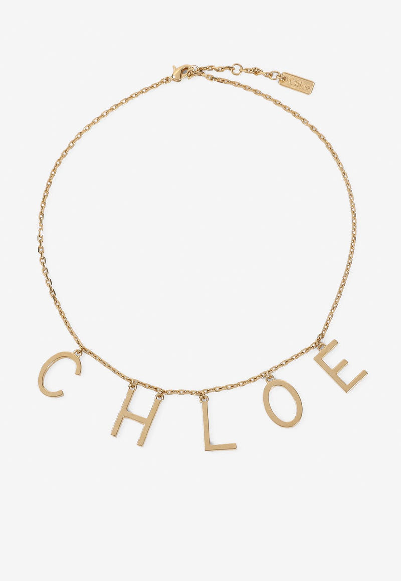 Logo Lettering Chain Necklace