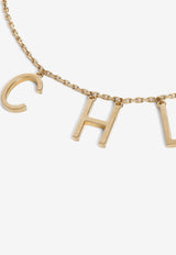 Logo Lettering Chain Necklace
