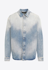 Long-Sleeved Denim Shirt