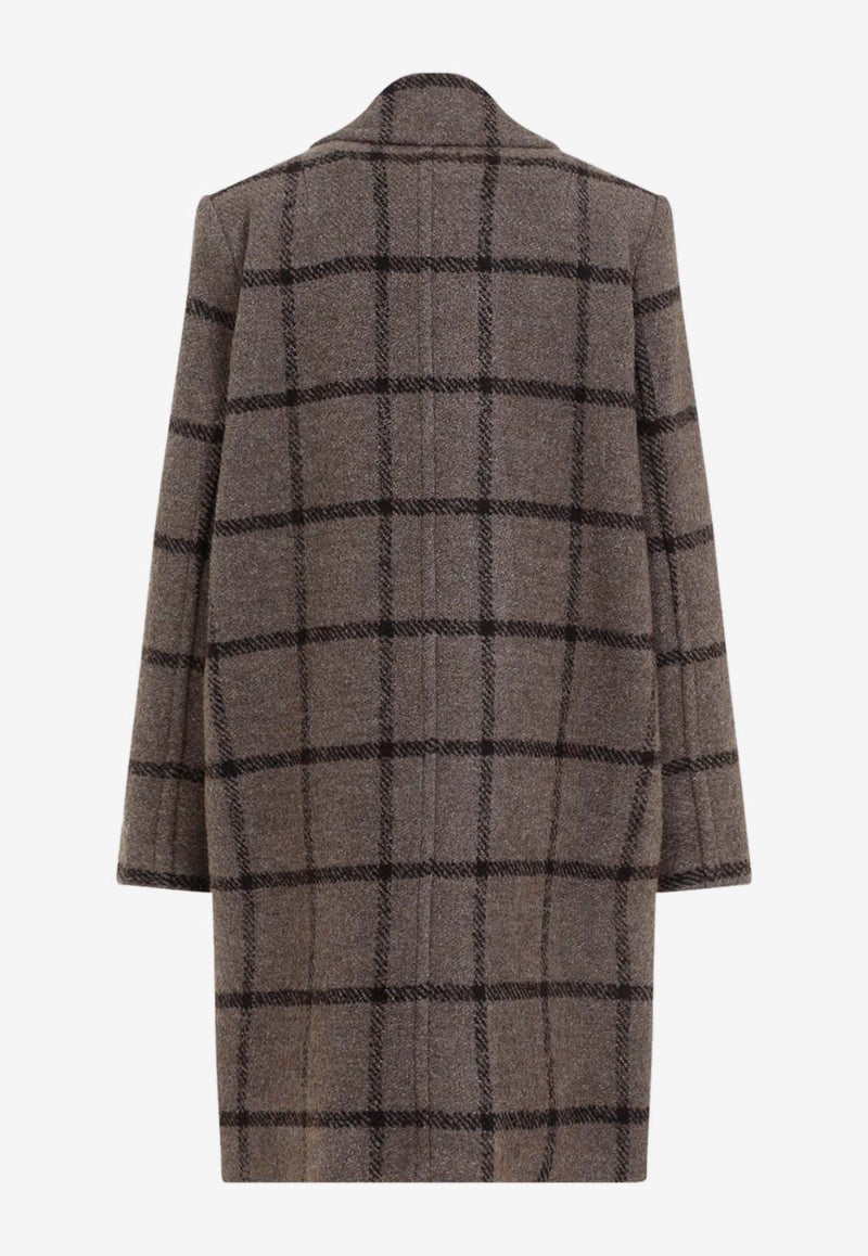 Checked Tailored Coat