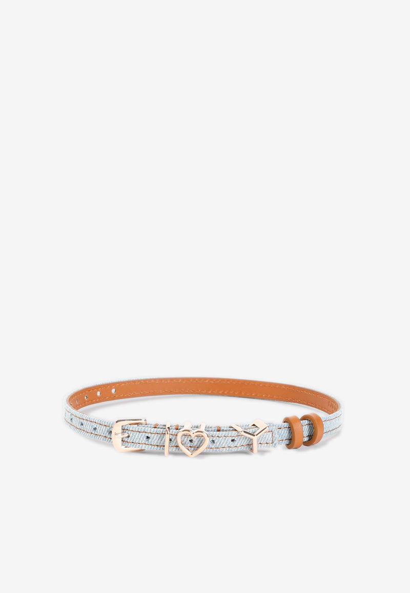 Y Heart Belt Choker