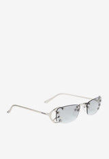 Fashion Show Rectangular Sunglasses