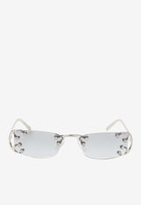 Fashion Show Rectangular Sunglasses