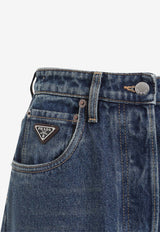 Triangle Logo Wide-Leg Jeans