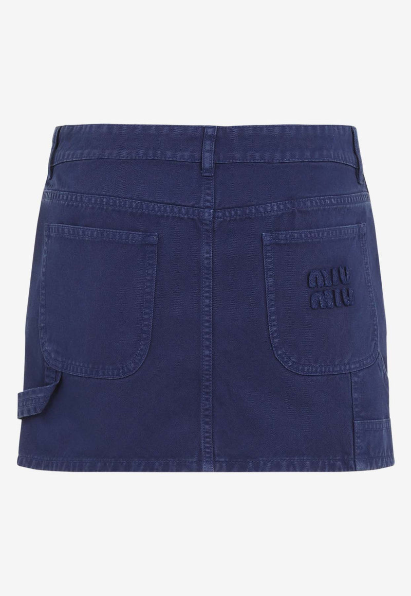 Embroidered Logo Mini Skirt