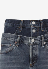 Elson Double-Waist Straight Jeans