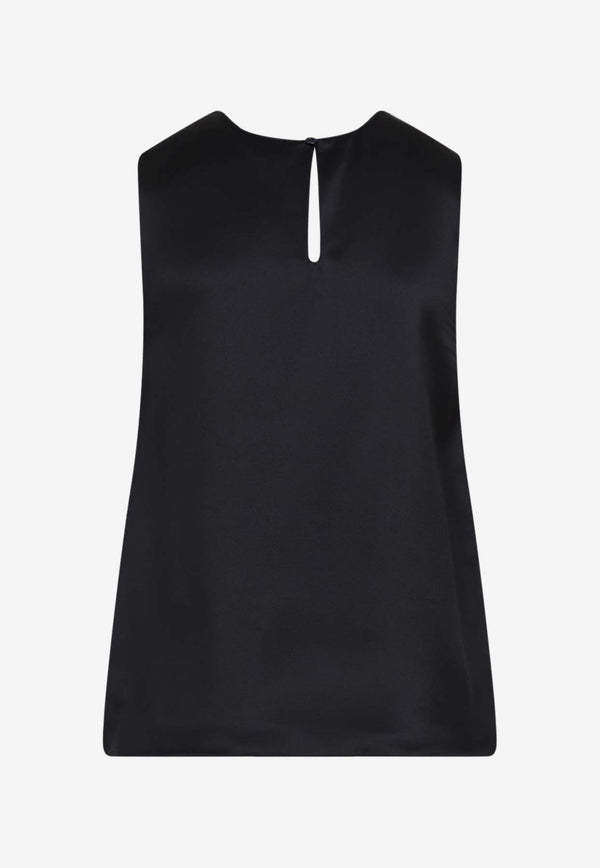 Sleeveless Silk Top