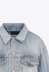 Standing Collar Denim Jacket