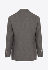 Linen Single-Breasted Blazer