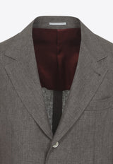Linen Single-Breasted Blazer