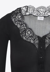 Silk Buttoned Cardigan