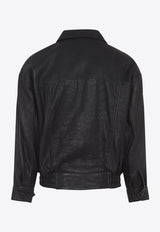 Leather Zip-Up Jacket