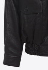 Leather Zip-Up Jacket