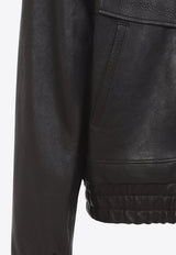Nappa Leather Zip-Up Jacket