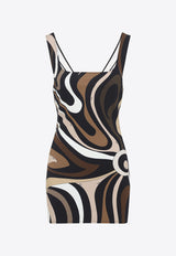 Marmo Print Mini Dress