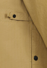 Logo Patch Buttoned Overshirt