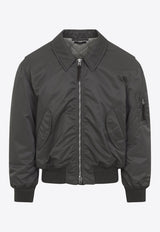 Military Zip-Up Bomber Jacket
