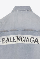 Masking Tape Logo Denim Jacket