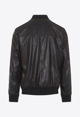 Leather Bomber Jacket