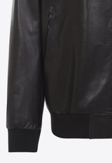 Leather Bomber Jacket