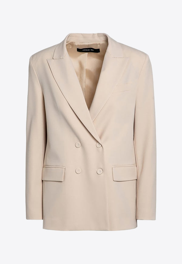 Federica Tosi Double-Breasted Wool-Blend Blazer Beige 30303303/P_FTOSI-03